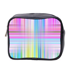 Texture Abstract Squqre Chevron Mini Toiletries Bag (two Sides)