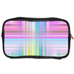 Texture Abstract Squqre Chevron Toiletries Bag (one Side)