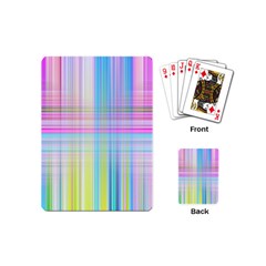 Texture Abstract Squqre Chevron Playing Cards (mini) by HermanTelo