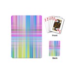 Texture Abstract Squqre Chevron Playing Cards (Mini) Back