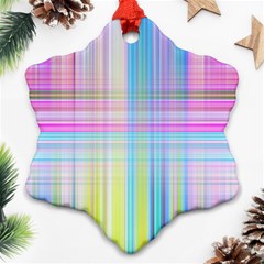 Texture Abstract Squqre Chevron Ornament (snowflake)