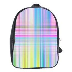 Texture Abstract Squqre Chevron School Bag (xl)