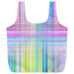 Texture Abstract Squqre Chevron Full Print Recycle Bag (XL) Front