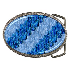 Texture Surface Blue Shapes Belt Buckles