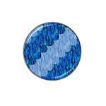 Texture Surface Blue Shapes Hat Clip Ball Marker Front