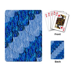 Texture Surface Blue Shapes Playing Cards Single Design