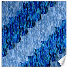 Texture Surface Blue Shapes Canvas 20  X 20  by HermanTelo