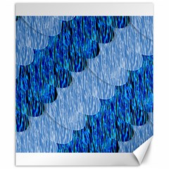 Texture Surface Blue Shapes Canvas 20  X 24 