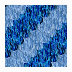 Texture Surface Blue Shapes Medium Glasses Cloth (2 Sides)