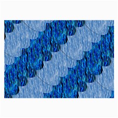 Texture Surface Blue Shapes Large Glasses Cloth