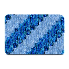 Texture Surface Blue Shapes Plate Mats by HermanTelo