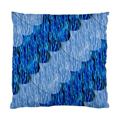 Texture Surface Blue Shapes Standard Cushion Case (one Side)