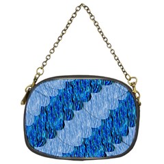 Texture Surface Blue Shapes Chain Purse (two Sides) by HermanTelo