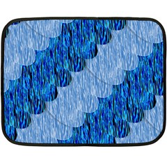 Texture Surface Blue Shapes Fleece Blanket (mini)