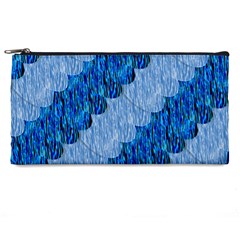 Texture Surface Blue Shapes Pencil Cases