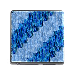 Texture Surface Blue Shapes Memory Card Reader (square 5 Slot)