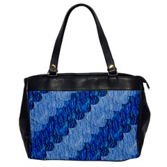 Texture Surface Blue Shapes Oversize Office Handbag