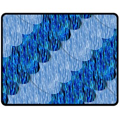 Texture Surface Blue Shapes Fleece Blanket (medium) 