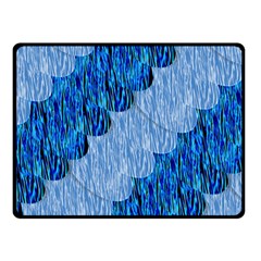 Texture Surface Blue Shapes Fleece Blanket (small)