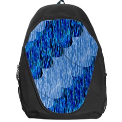 Texture Surface Blue Shapes Backpack Bag