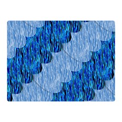 Texture Surface Blue Shapes Double Sided Flano Blanket (mini) 