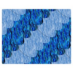 Texture Surface Blue Shapes Double Sided Flano Blanket (medium) 