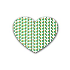 St-patricks Day Background Ireland Heart Coaster (4 Pack)  by HermanTelo