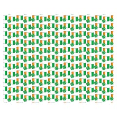 St-patricks Day Background Ireland Double Sided Flano Blanket (medium)  by HermanTelo