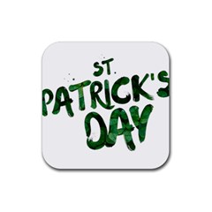 St Patrick s Day Rubber Coaster (square)  by HermanTelo