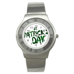 St Patrick s Day Stainless Steel Watch