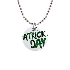 St Patrick s Day 1  Button Necklace