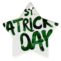 St Patrick s Day Star Ornament (two Sides) by HermanTelo