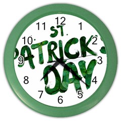 St Patrick s Day Color Wall Clock