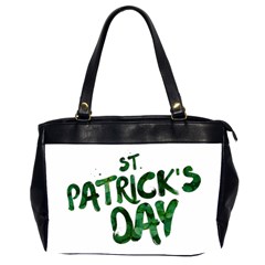 St Patrick s Day Oversize Office Handbag (2 Sides) by HermanTelo