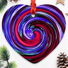 Swirl Vortex Motion Ornament (heart) by HermanTelo