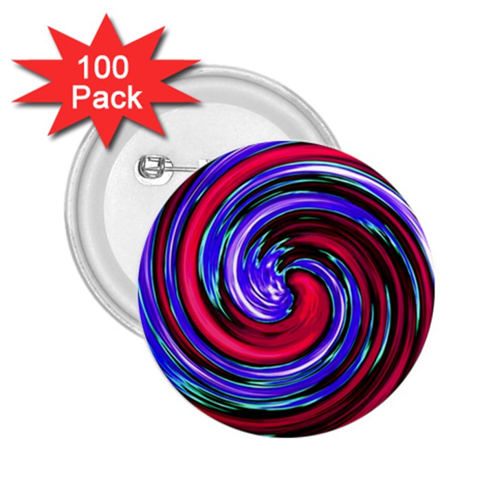 Swirl Vortex Motion 2.25  Buttons (100 pack) 