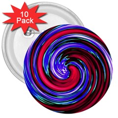 Swirl Vortex Motion 3  Buttons (10 Pack)  by HermanTelo