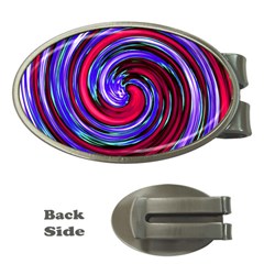 Swirl Vortex Motion Money Clips (oval)  by HermanTelo