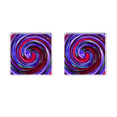 Swirl Vortex Motion Cufflinks (square) by HermanTelo