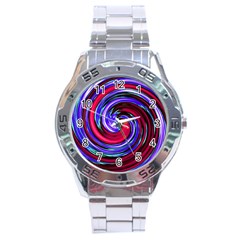 Swirl Vortex Motion Stainless Steel Analogue Watch by HermanTelo