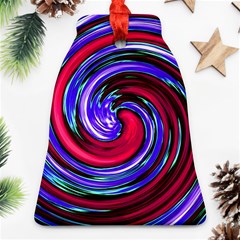 Swirl Vortex Motion Bell Ornament (two Sides)