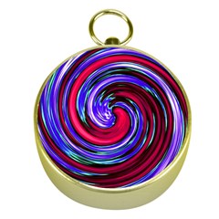 Swirl Vortex Motion Gold Compasses by HermanTelo