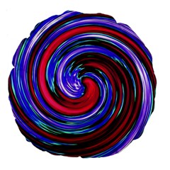 Swirl Vortex Motion Large 18  Premium Flano Round Cushions