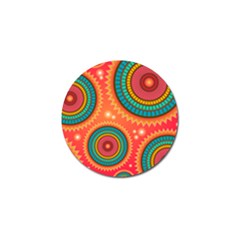 Texture Mosaic Pink Golf Ball Marker