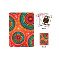 Texture Mosaic Pink Playing Cards (mini)