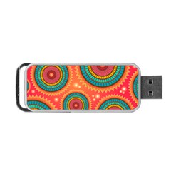 Texture Mosaic Pink Portable Usb Flash (one Side)