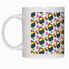 Sweet Dessert Food Cake Pattern White Mugs by HermanTelo