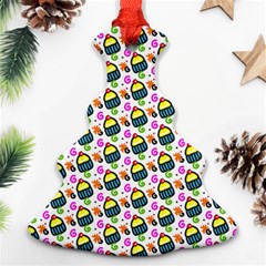 Sweet Dessert Food Cake Pattern Christmas Tree Ornament (Two Sides)