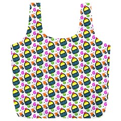 Sweet Dessert Food Cake Pattern Full Print Recycle Bag (xl) by HermanTelo