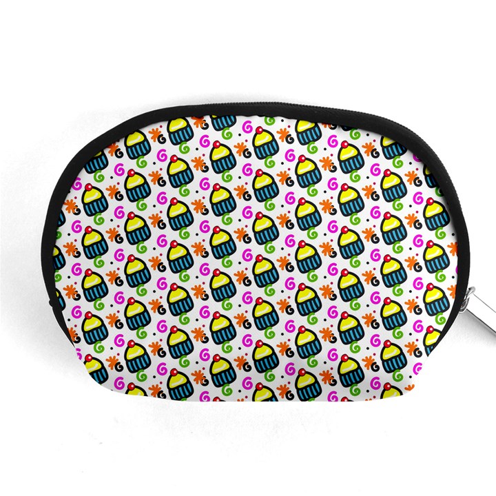 Sweet Dessert Food Cake Pattern Accessory Pouch (Medium)